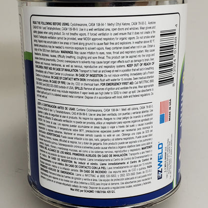 E-Z WELD Pvc Cement Regular Body 32 fl oz Clear EZ30504