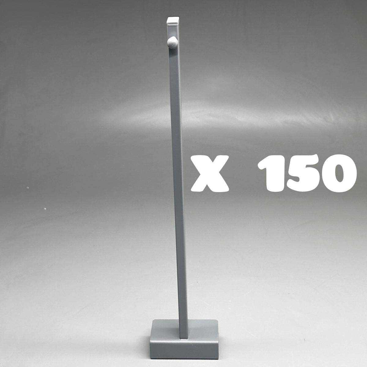 Countertop Clothing Hook Stand (150 PACK) 25pcs/case x 6 Cases Gray