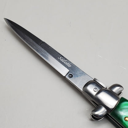 ZA@ ARMED FORCE TACTICAL Hand Crafted OTF Pocket Knife 9"Knife4"Blade Green ST-7MGN