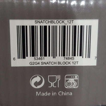 G2G4 12 Ton Snatch Block Pulley For Synthetic up to 5/8" Rope, Steel Cable, Winch