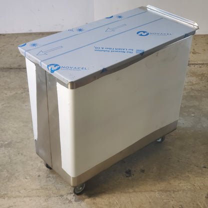 BAXTER Mobile Ingredient Bin 1 Comp. 15"Wx30"Dx27"H Stainless INGBIN-1CMPT4