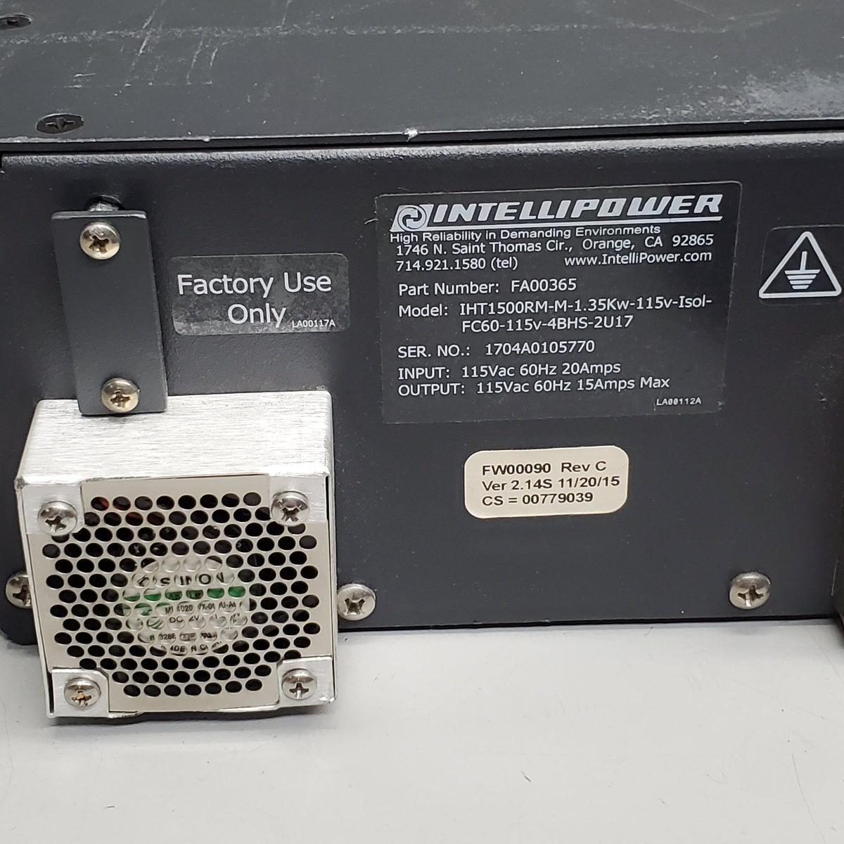 INTELLIPOWER Rugged UPS Extended Battery Backup Module 115Vac 60hz FA00365 (New Other)
