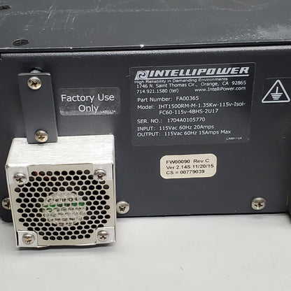 INTELLIPOWER Rugged UPS Extended Battery Backup Module 115Vac 60hz FA00365 (New Other)
