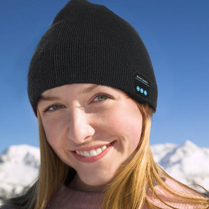 Soft Wireless Beanie Headphone Hat with V4.2 Noise Cancellation