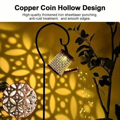 Solar LED Watering Can String Lights