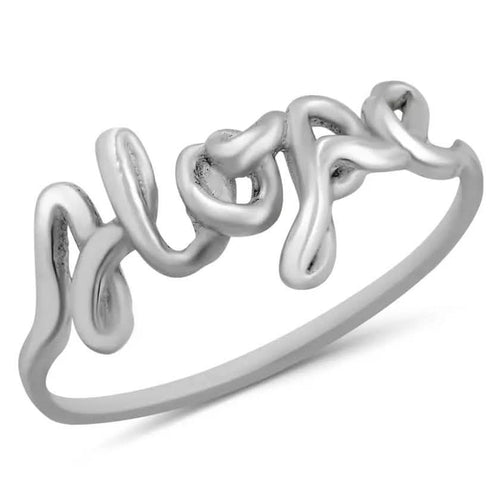 Solid Sterling Silver Inspirational Rings