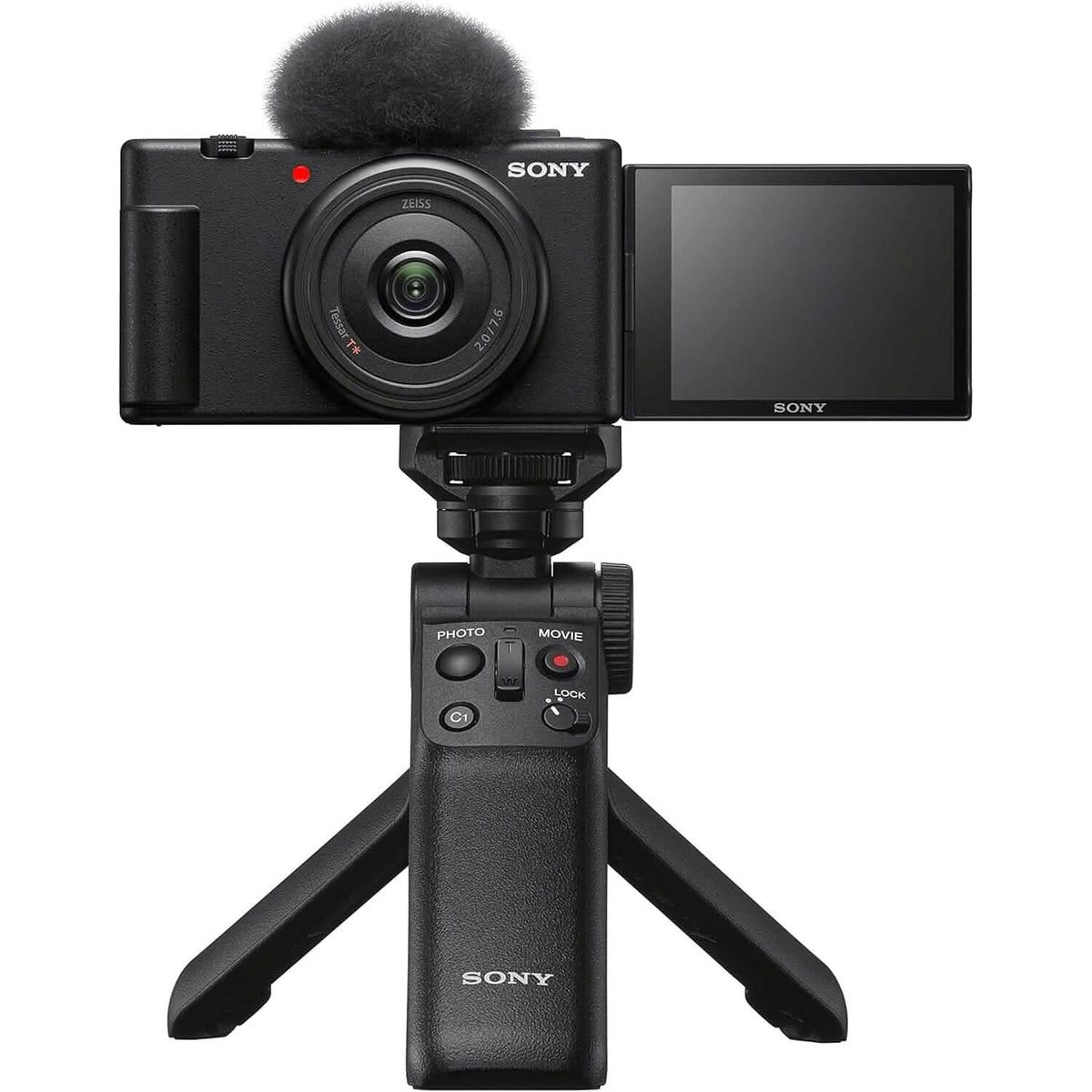 Sony ZV-1F Vlog Camera for Content Creators and Vloggers Black  (Refurbished)