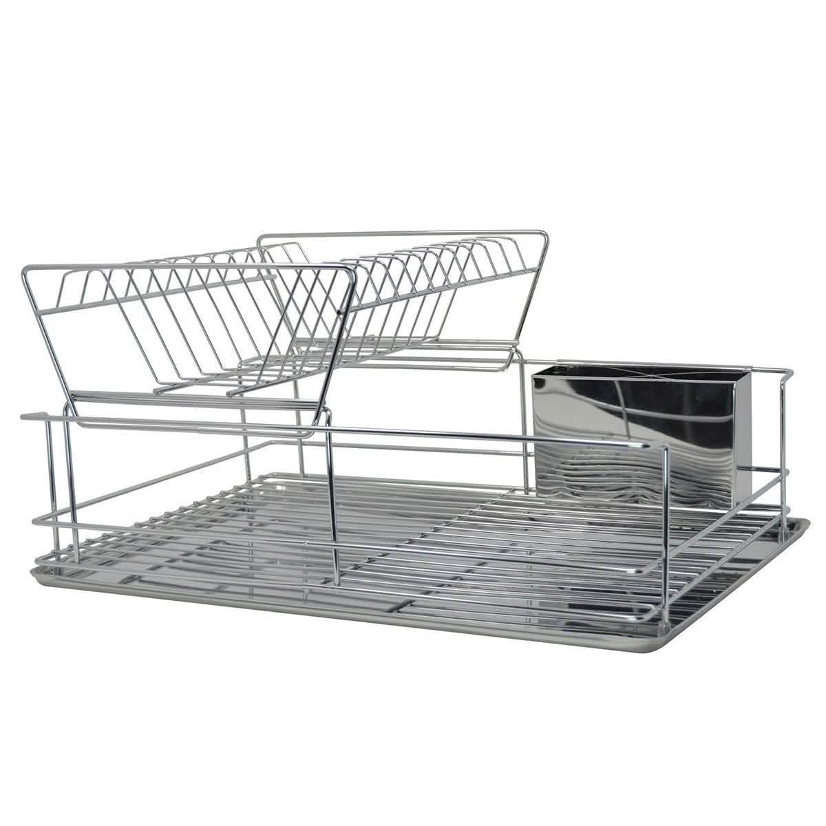 Space Saving Stainless Steel Chrome Dish Rack - Assorted Styles