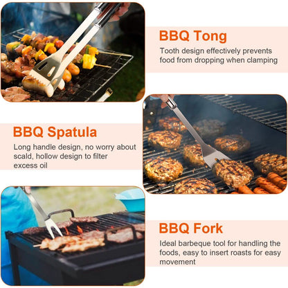 Stainless Steel BBQ Grill Tool Kit