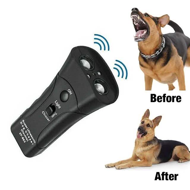 Ultrasonic Aggressive Animal Attacks Repeller Flashlight