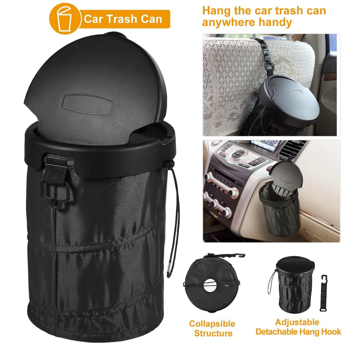 Universal Portable Car Trash Can