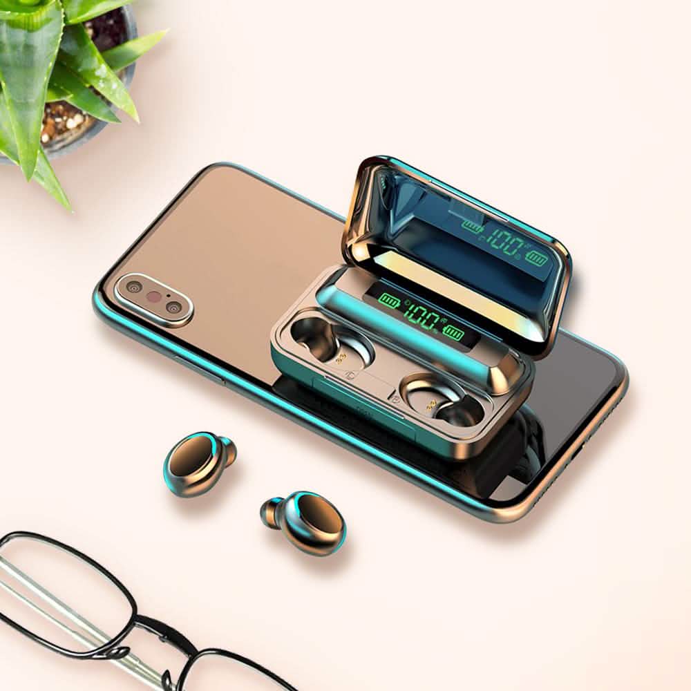 Waterproof Earbuds With Charging Case